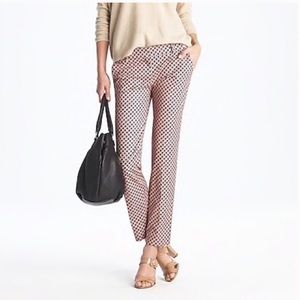 J Crew café Capri pants in foulard floral …